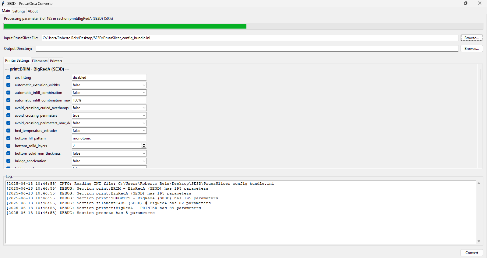Prusa2Orca - Conversão