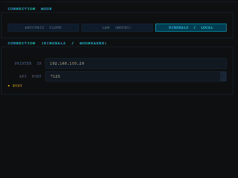 Rinkhals/Klipper — em breve