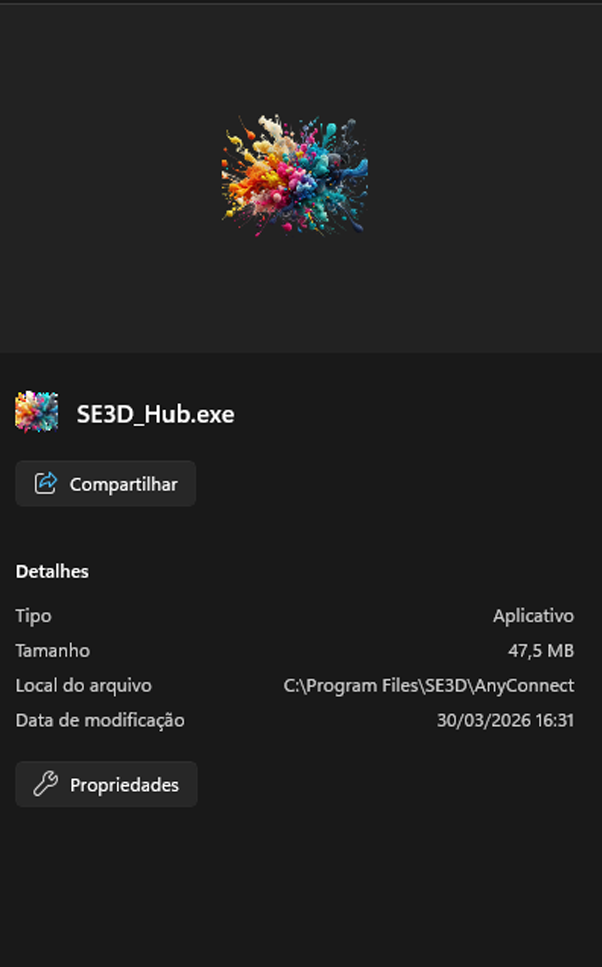 Executando o SE3D Hub